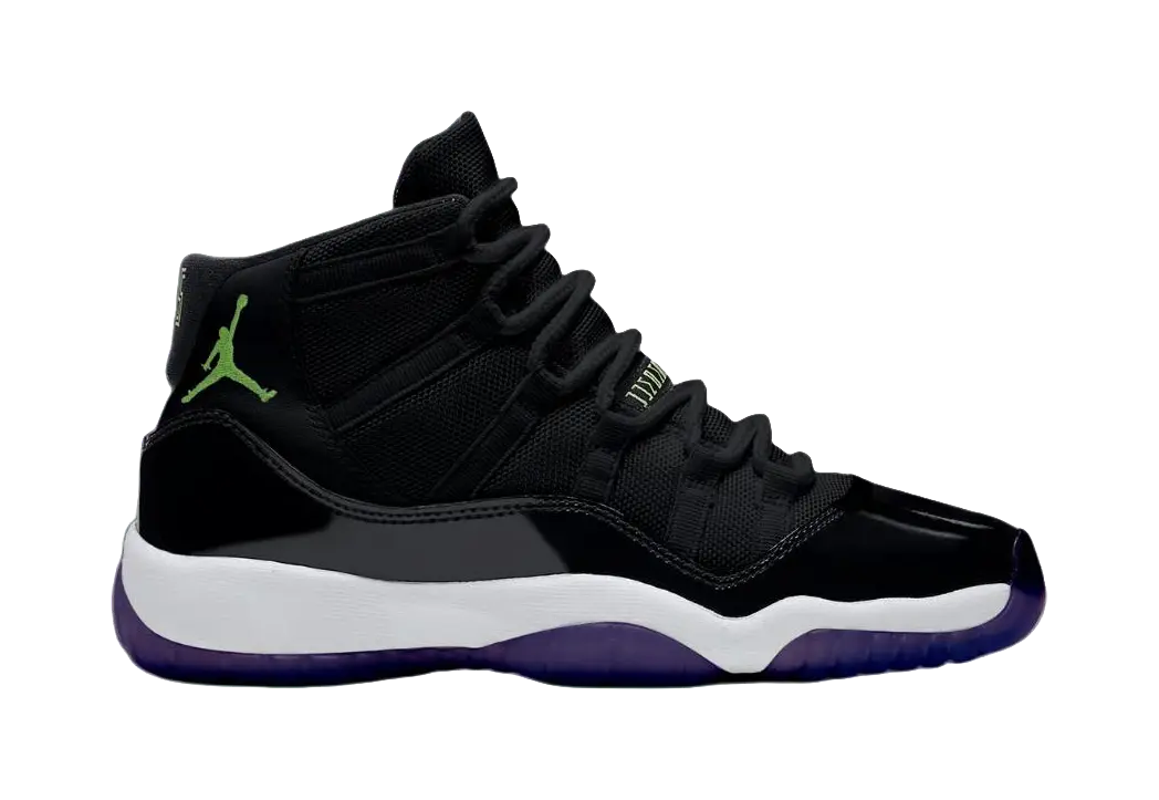 Jordan Air Jordan 11 Slip Resistant Abrasion Resistant High top Childrens Basketball Shoes Black Unisex  vjsneaker.com
