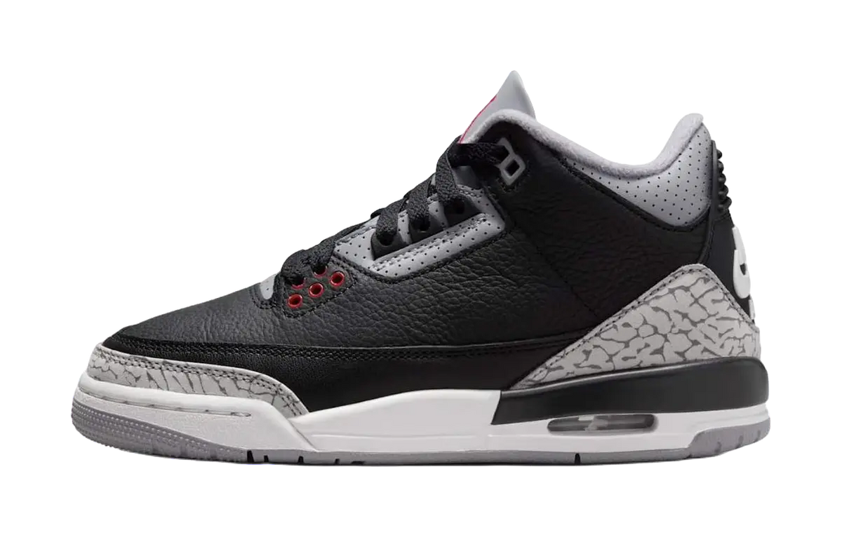 Jordan Air Jordan 3 Anti Kick Cushioning Mid Top Childrens Basketball Shoes Black  vjsneaker.com