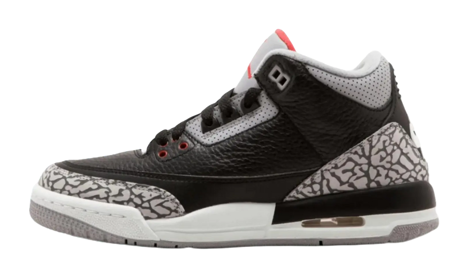 Jordan Air Jordan 3 Anti Kick Cushioning Mid Top Childrens Basketball Shoes Black  vjsneaker.com