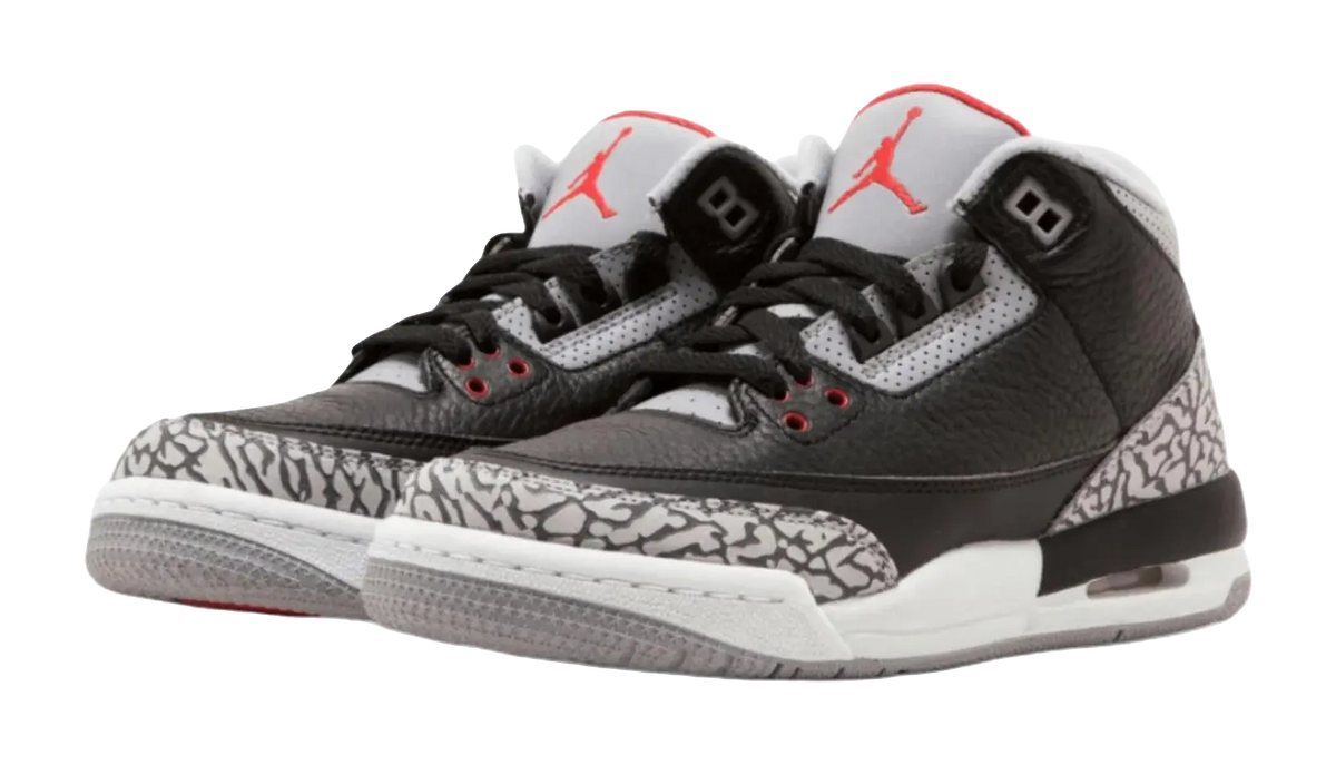 Jordan Air Jordan 3 Anti Kick Cushioning Mid Top Childrens Basketball Shoes Black  vjsneaker.com