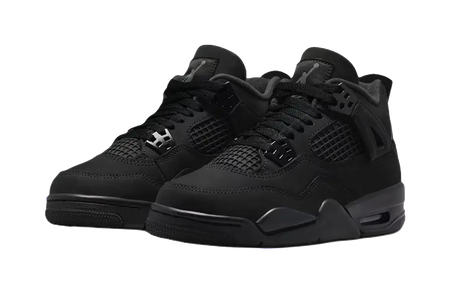Jordan Air Jordan 4 Mid top Childrens Basketball Shoes Black Unisex  vjsneaker.com
