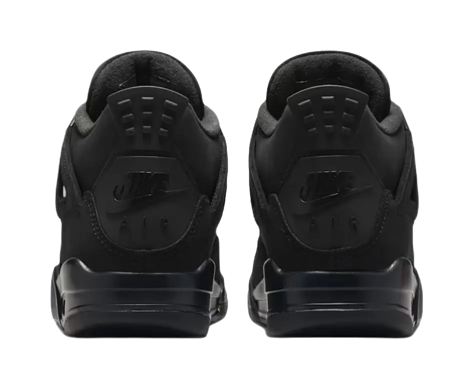 Jordan Air Jordan 4 Mid top Childrens Basketball Shoes Black Unisex  vjsneaker.com