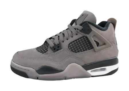 Jordan Air Jordan 4 Mid top Childrens Basketball Shoes Gray Black Unisex  vjsneaker.com