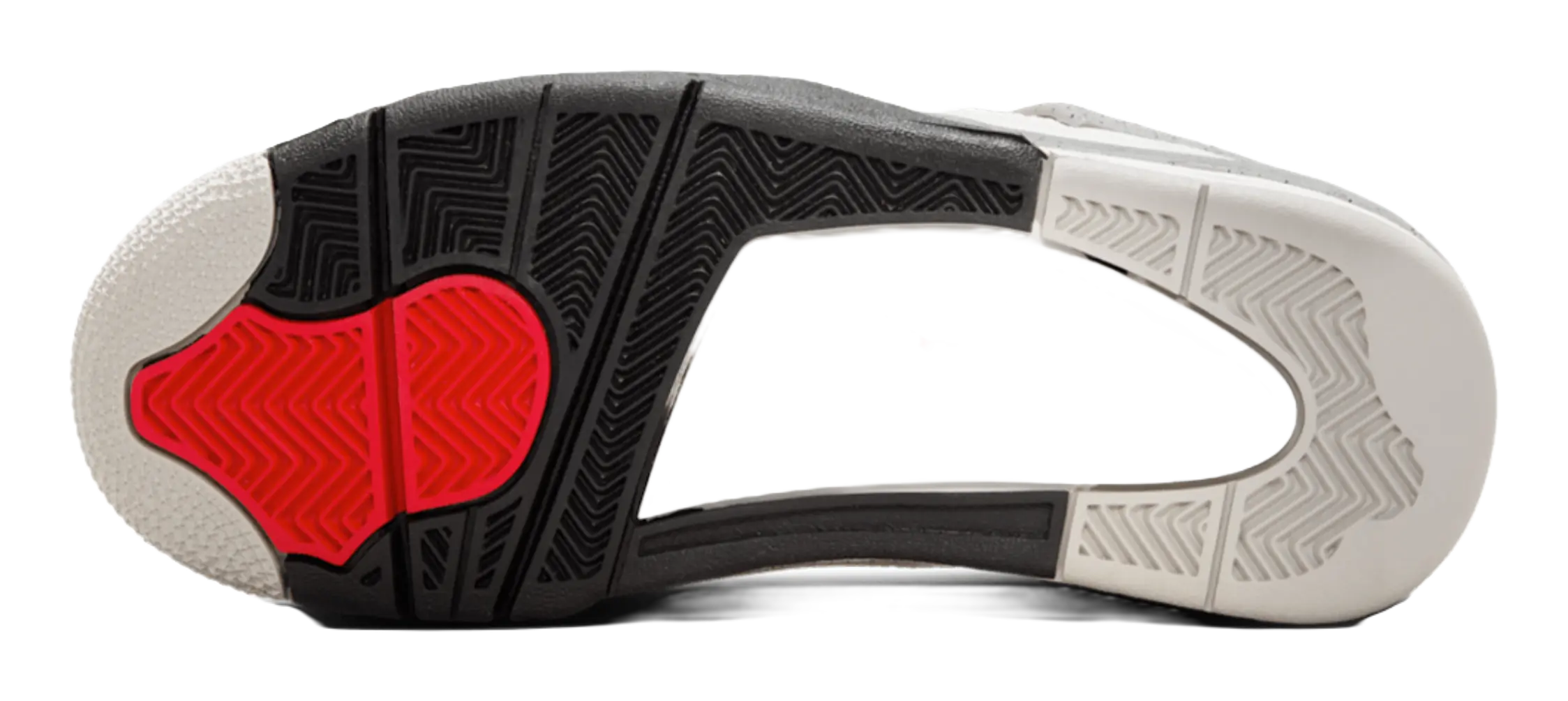 Jordan Air Jordan 4 Slip Resistant Abrasion Resistant Mid top Childrens Basketball Shoes White Black Unisex  vjsneaker.com