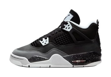Jordan Air Jordan 4 Slip Resistant Anti Kick High top Childrens Basketball Shoes Black  vjsneaker.com