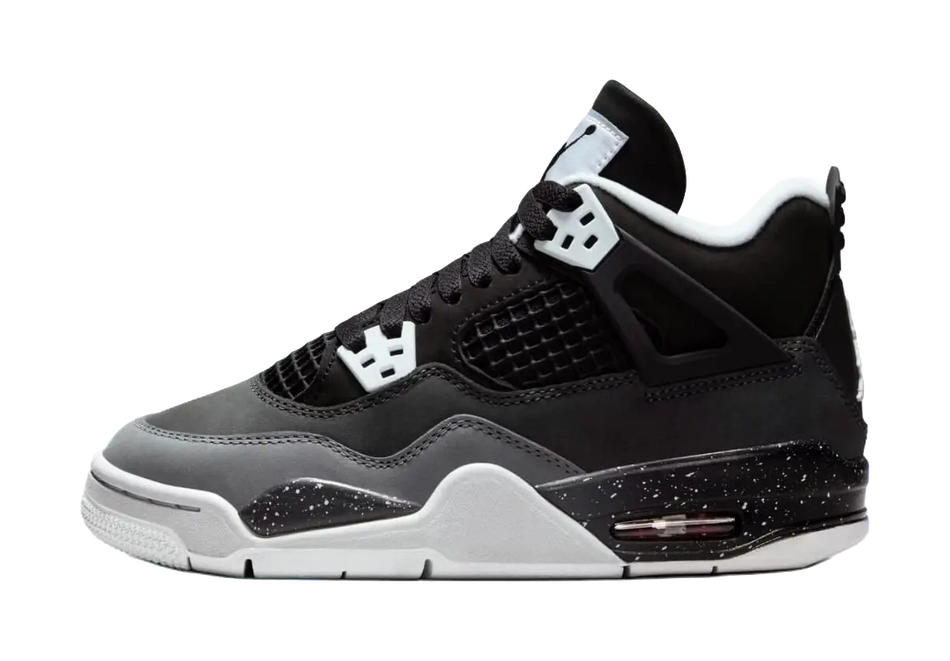 Jordan Air Jordan 4 Slip Resistant Anti Kick High top Childrens Basketball Shoes Black  vjsneaker.com