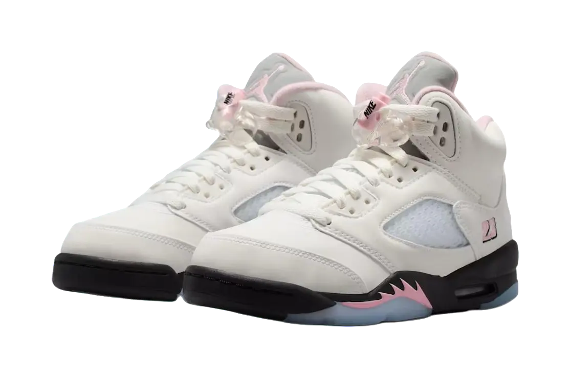 Jordan Air Jordan 5 Low top Childrens Basketball Shoes Pink Unisex  vjsneaker.com