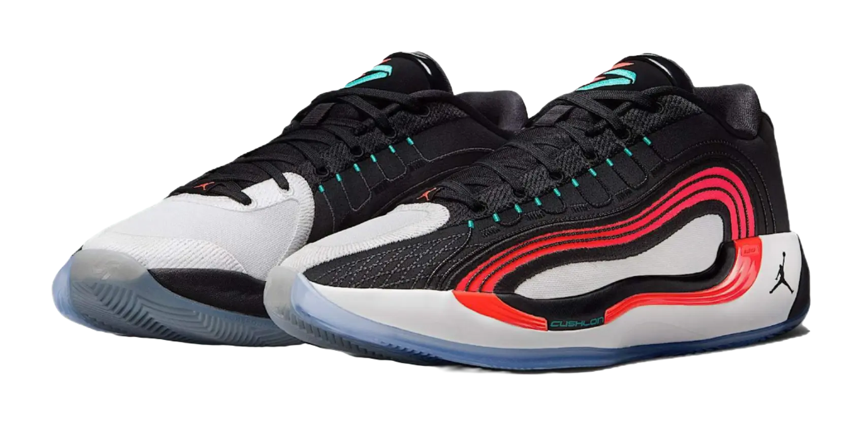 Jordan Luka 4 Anti Slip Wear Resistant Low Top Basketball Shoes Unisex Black White Red Asian Version  vjsneaker.com