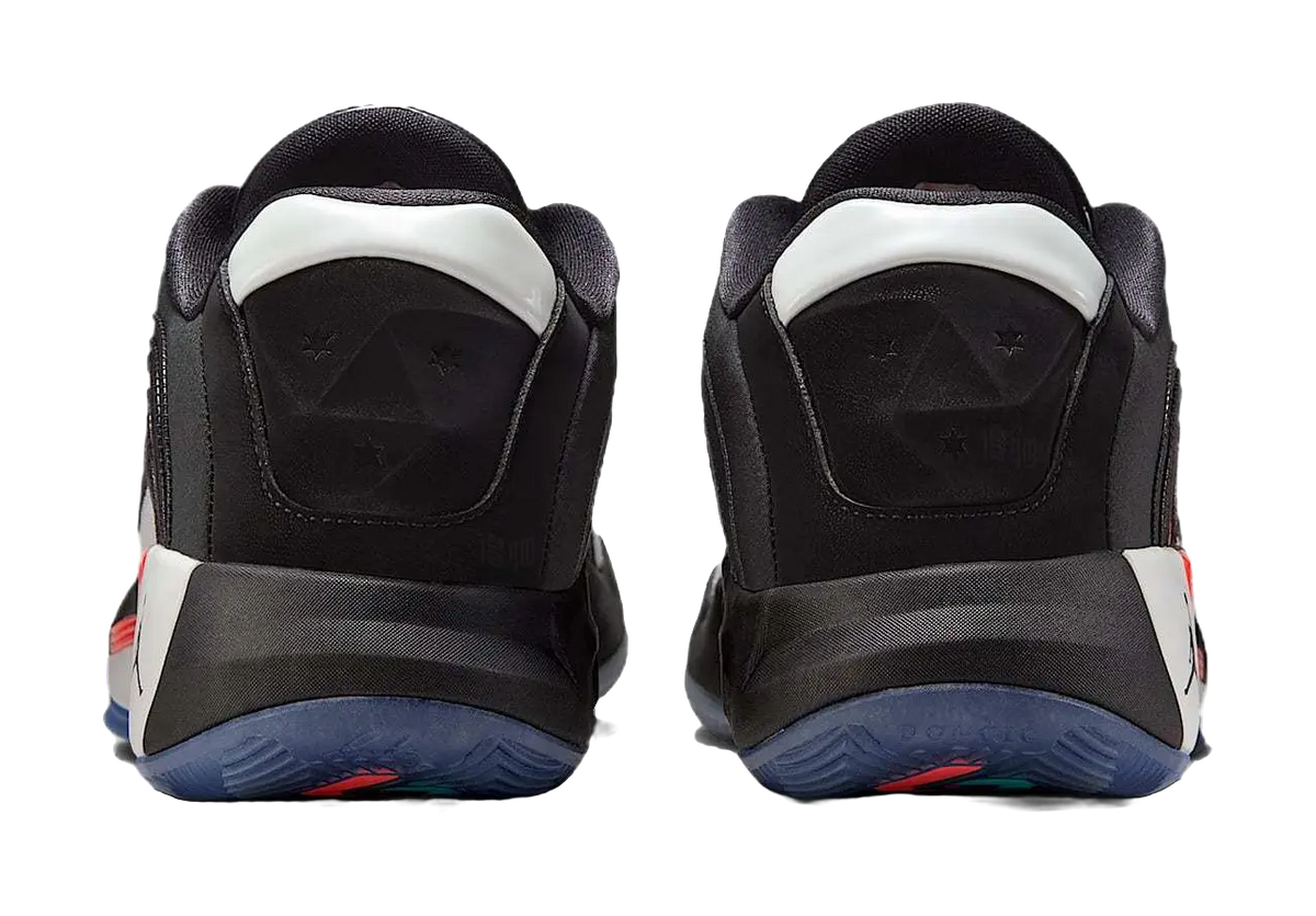 Jordan Luka 4 Anti Slip Wear Resistant Low Top Basketball Shoes Unisex Black White Red Asian Version  vjsneaker.com