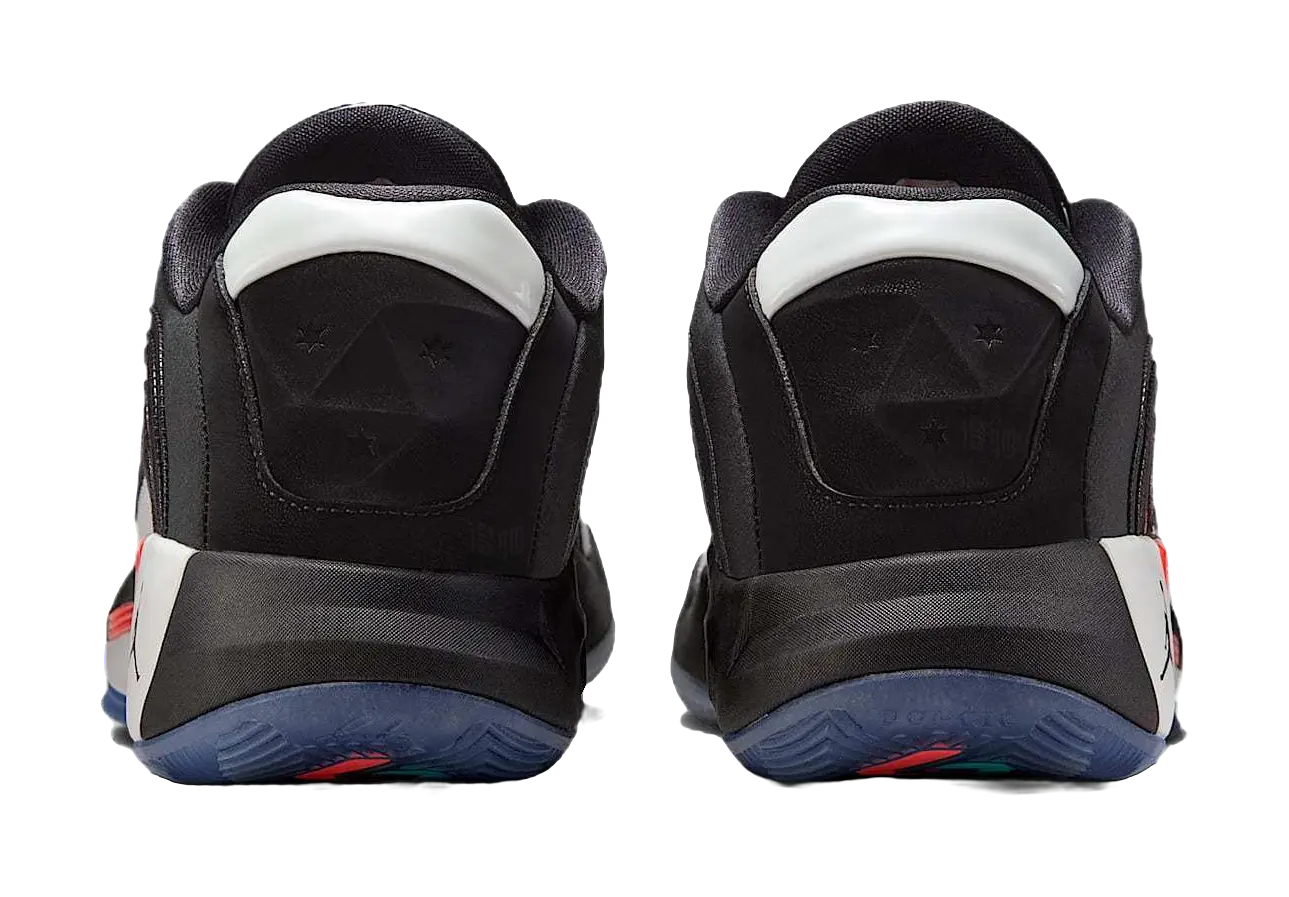 Jordan Luka 4 Anti Slip Wear Resistant Low Top Basketball Shoes Unisex Black White Red Asian Version  vjsneaker.com