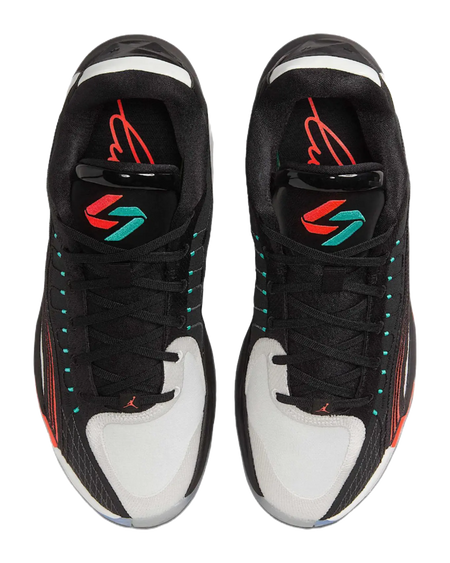 Jordan Luka 4 Anti Slip Wear Resistant Low Top Basketball Shoes Unisex Black White Red Asian Version  vjsneaker.com