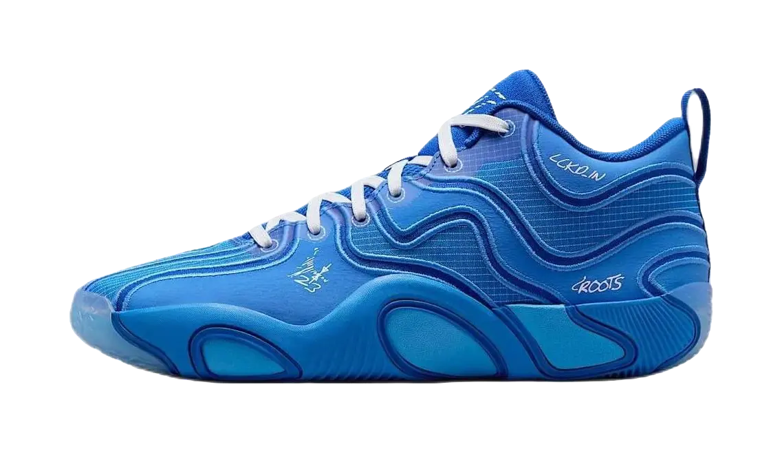 Jordan Tatum 3 Anti-Slip Wear-Resistant Mid-Top Basketball Shoes Mens Blue  vjsneaker.com