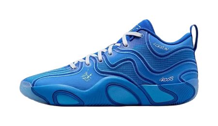 Jordan Tatum 3 Anti-Slip Wear-Resistant Mid-Top Basketball Shoes Mens Blue  vjsneaker.com