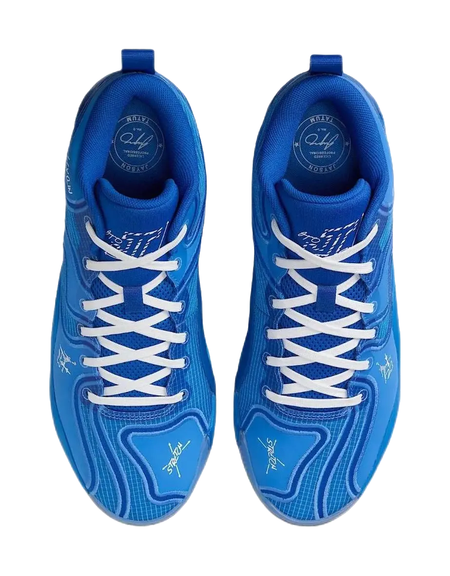 Jordan Tatum 3 Anti-Slip Wear-Resistant Mid-Top Basketball Shoes Mens Blue  vjsneaker.com