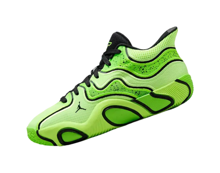 Jordan Tatum 3 Childrens Basketball Shoes Contour Green Black Electronic Green  vjsneaker.com