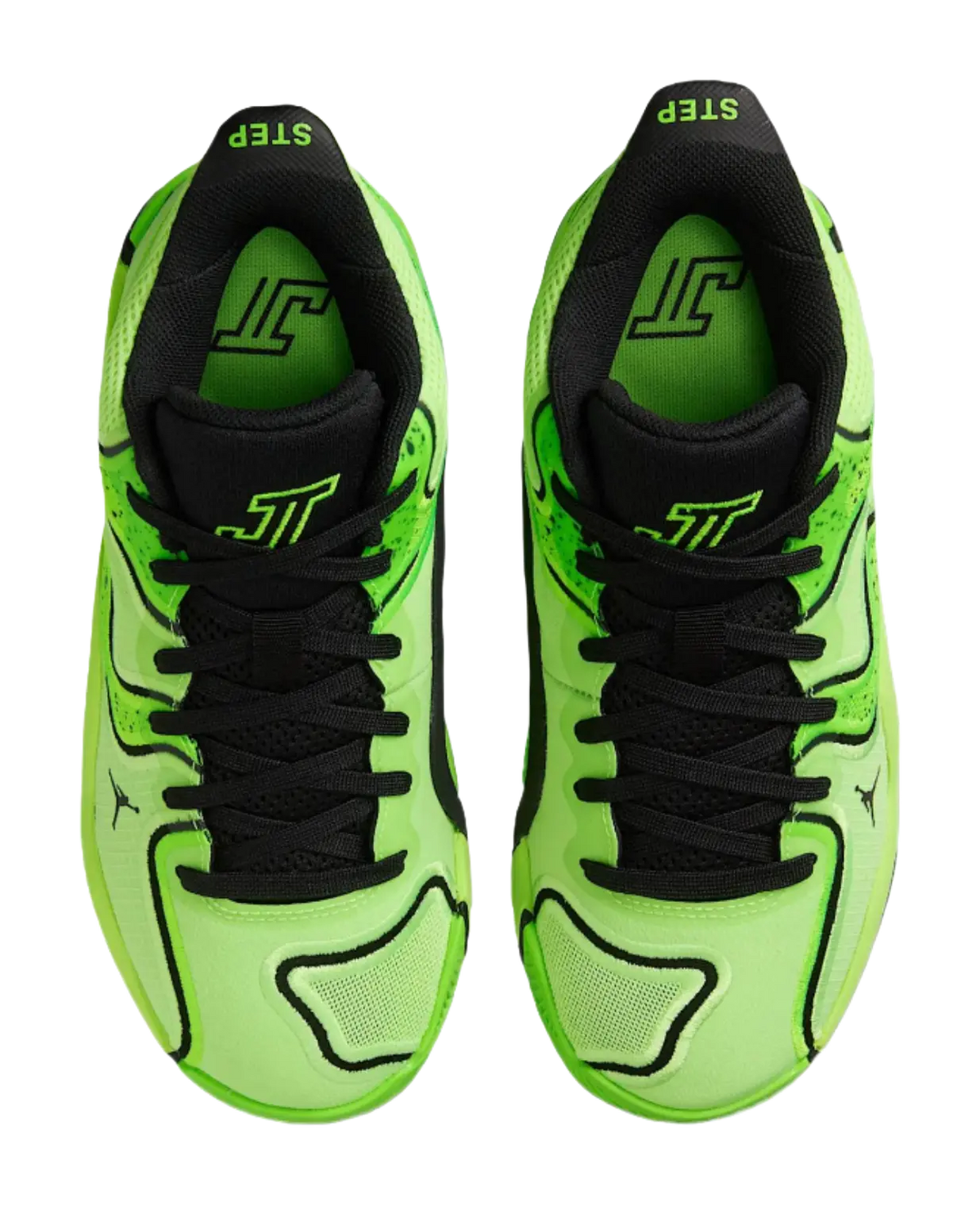 Jordan Tatum 3 Childrens Basketball Shoes Contour Green Black Electronic Green  vjsneaker.com