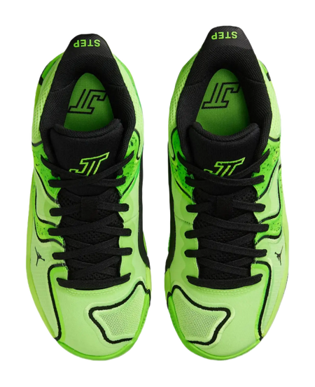 Jordan Tatum 3 Childrens Basketball Shoes Contour Green Black Electronic Green  vjsneaker.com