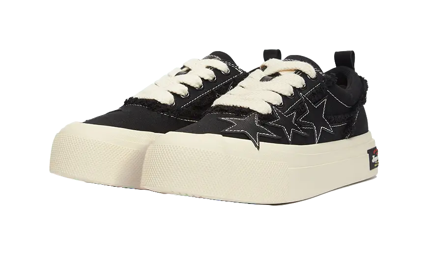 KAALIXTO Canvas Shoes Unisex Low top Black  VJSNEAKER