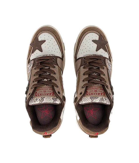 KAALIXTO Skateboarding Retro Low 'Vintage Brown' 