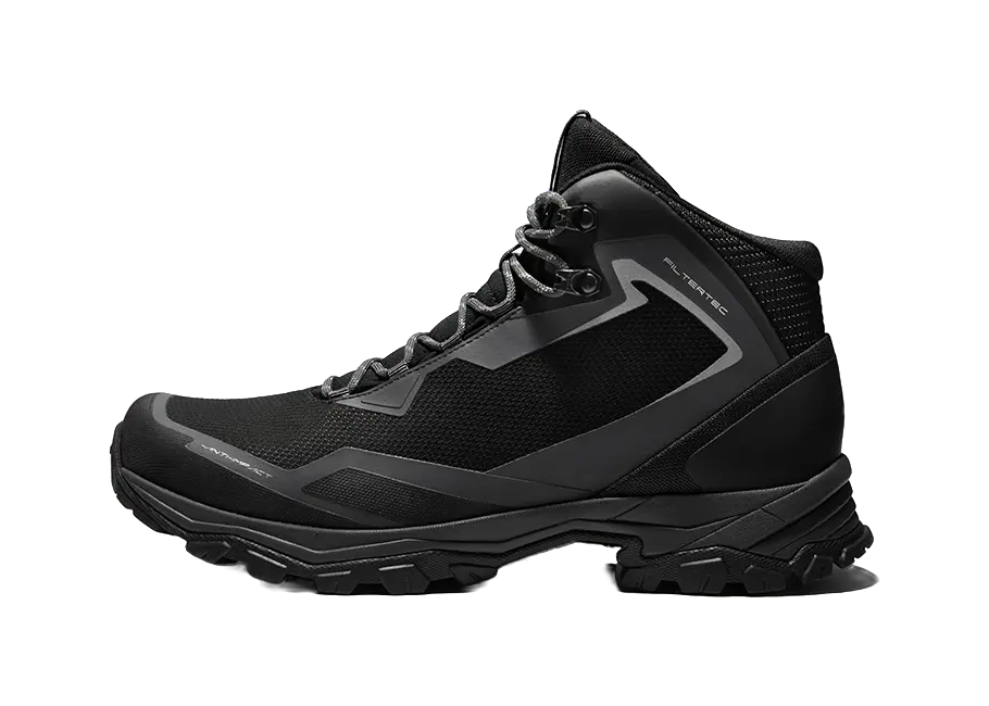 KAILAS Sky Line FLT 2 Men's Mid-Top Outdoor Shoes - Waterproof Anti-Slip & Zero Break-In Black 