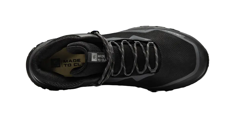 KAILAS Sky Line FLT 2 Men's Mid-Top Outdoor Shoes - Waterproof Anti-Slip & Zero Break-In Black 