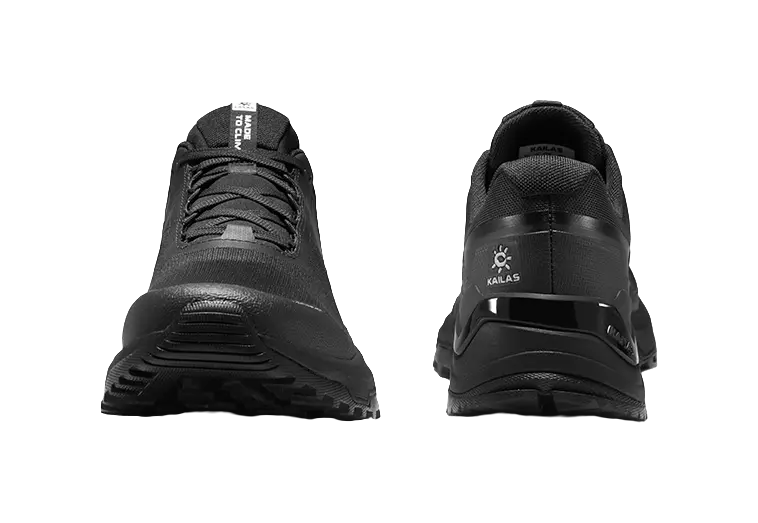 KAILAS Slip Resistant And Breathable Low Top Mountaineering Hiking Shoes Mens Ink Black  vjsneaker.com