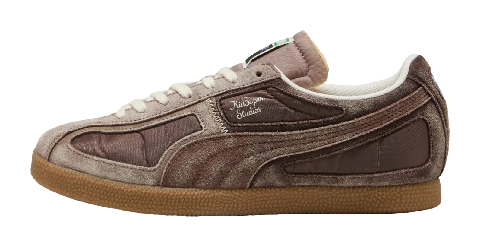 KIDSUPER STUDIOS x PUMA Brasil Skateboard Shoes Unisex Coffee Brown  vjsneaker.com