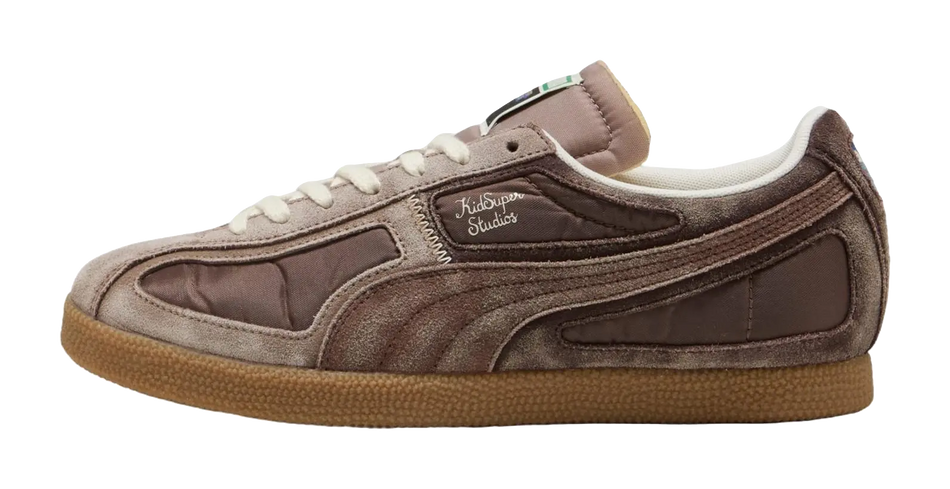 KIDSUPER STUDIOS x PUMA Brasil Skateboard Shoes Unisex Coffee Brown  vjsneaker.com