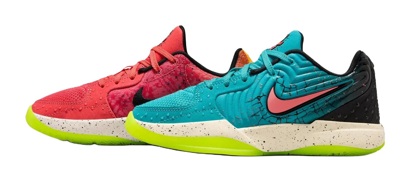 Kool Aid x Nike Ja Morant 2 Slip Resistant Abrasion Resistant Low top Childrens Basketball Shoes Red Blue  vjsneaker.com