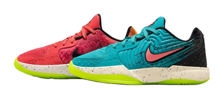 Kool Aid x Nike Ja Morant 2 Slip Resistant Abrasion Resistant Low top Childrens Basketball Shoes Red Blue  vjsneaker.com