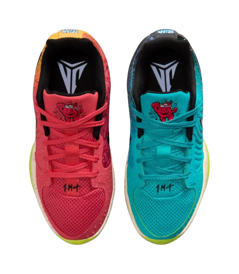 Kool Aid x Nike Ja Morant 2 Slip Resistant Abrasion Resistant Low top Childrens Basketball Shoes Red Blue  vjsneaker.com