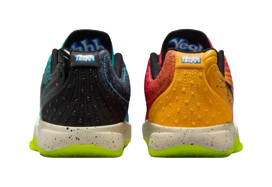 Kool Aid x Nike Ja Morant 2 Slip Resistant Abrasion Resistant Low top Childrens Basketball Shoes Red Blue  vjsneaker.com