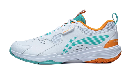LINING Ace Badminton Shoes Unisex Low top White/Green/Orange 