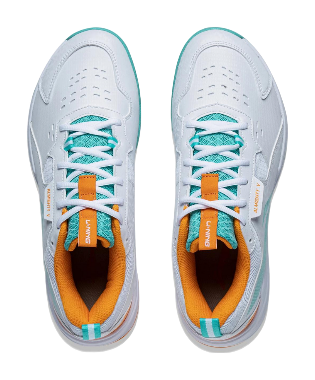 LINING Ace Badminton Shoes Unisex Low top White/Green/Orange 