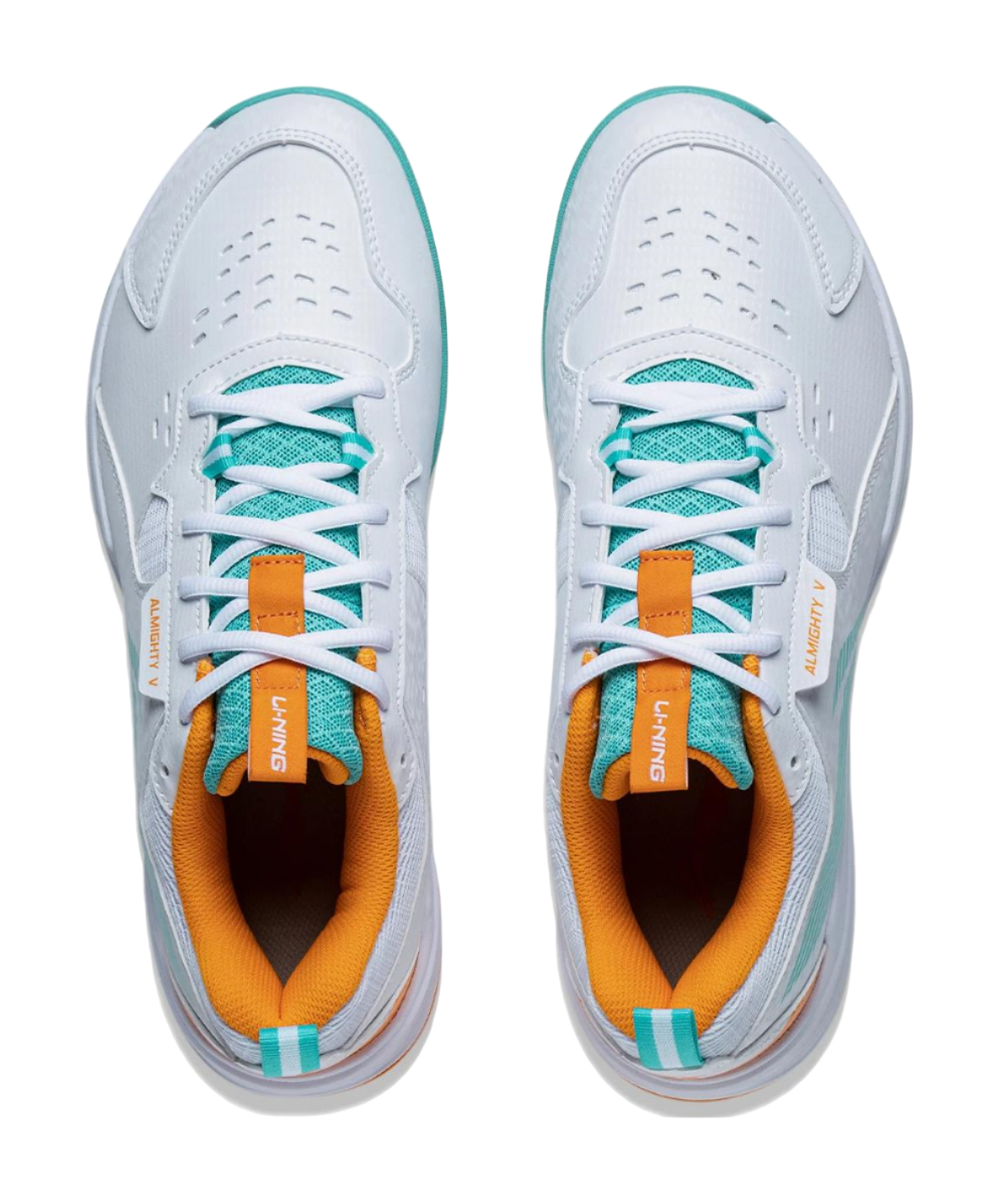 LINING Ace Badminton Shoes Unisex Low top White/Green/Orange 