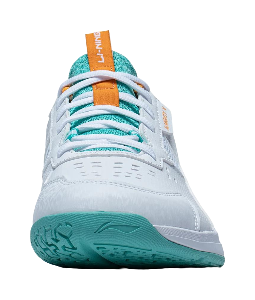 LINING Ace Badminton Shoes Unisex Low top White/Green/Orange 