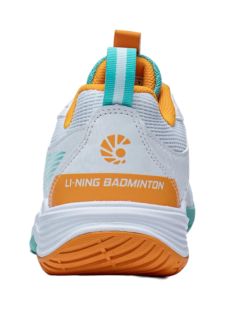 LINING Ace Badminton Shoes Unisex Low top White/Green/Orange 