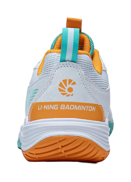 LINING Ace Badminton Shoes Unisex Low top White/Green/Orange 