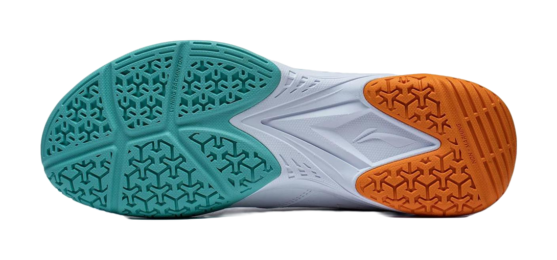 LINING Ace Badminton Shoes Unisex Low top White/Green/Orange 