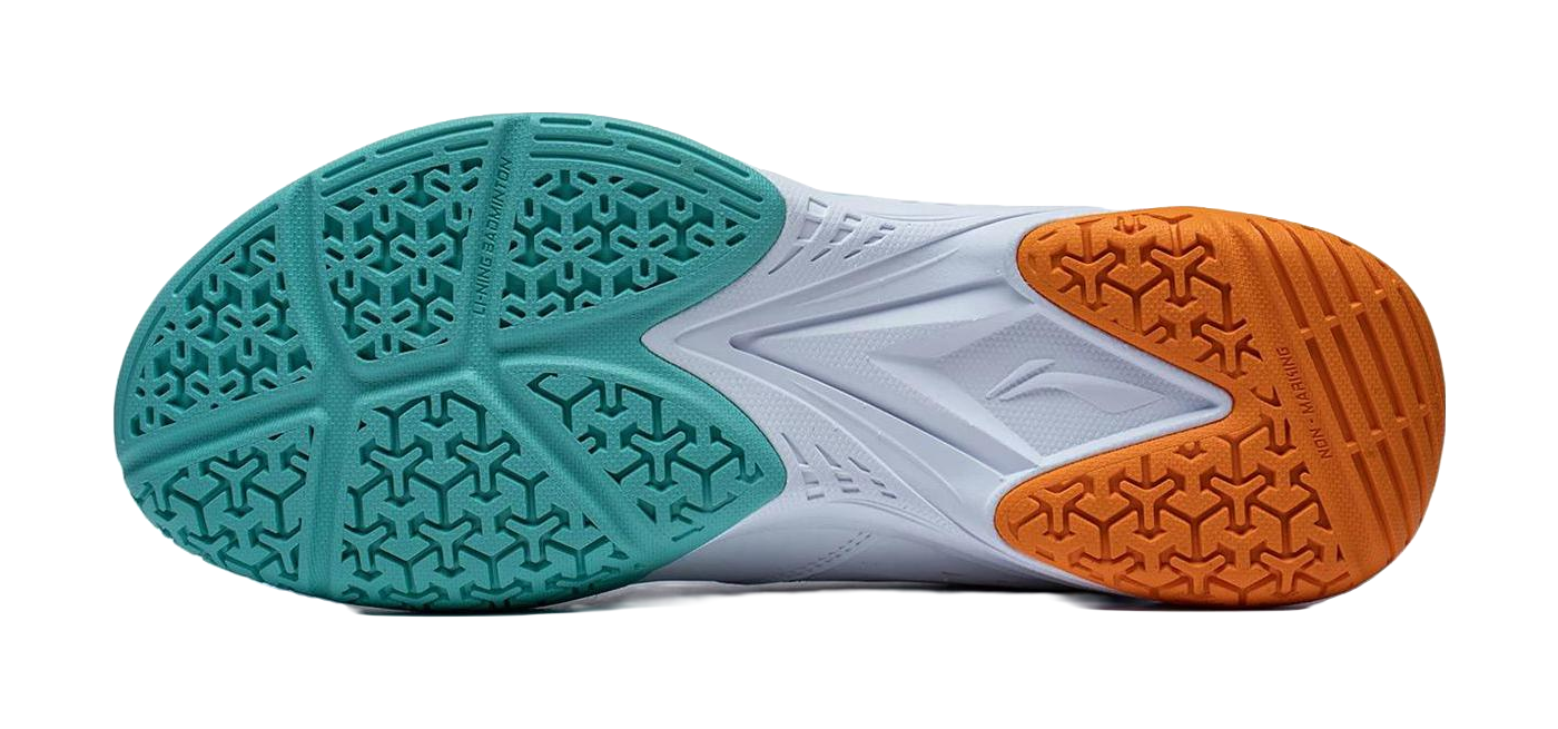 LINING Ace Badminton Shoes Unisex Low top White/Green/Orange 