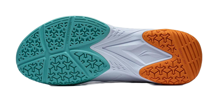 LINING Ace Badminton Shoes Unisex Low top White/Green/Orange 