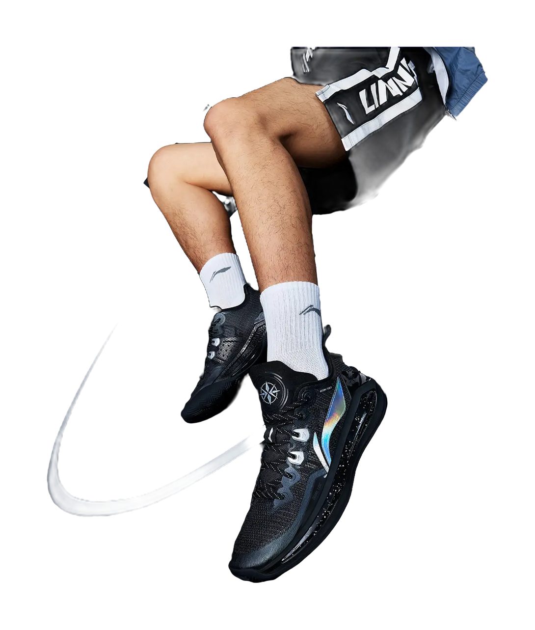 LINING Blade 3V2 Obsidian - Basketball Shoes Unisex Black 