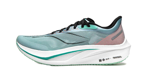 LINING Feidian 4 Challenger Running Shoes Men's Low top Cloud Blue/Fluorescent Ice Cyan 