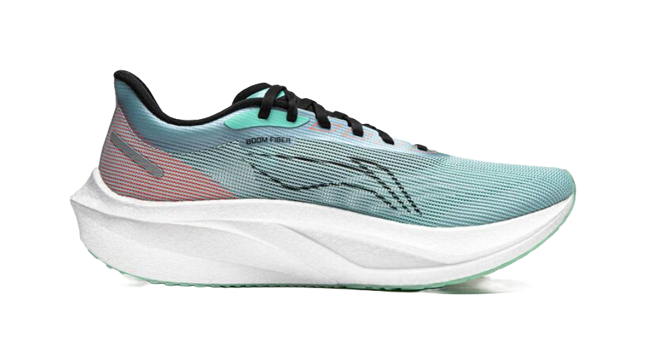 LINING Feidian 4 Challenger Running Shoes Men's Low top Cloud Blue/Fluorescent Ice Cyan 