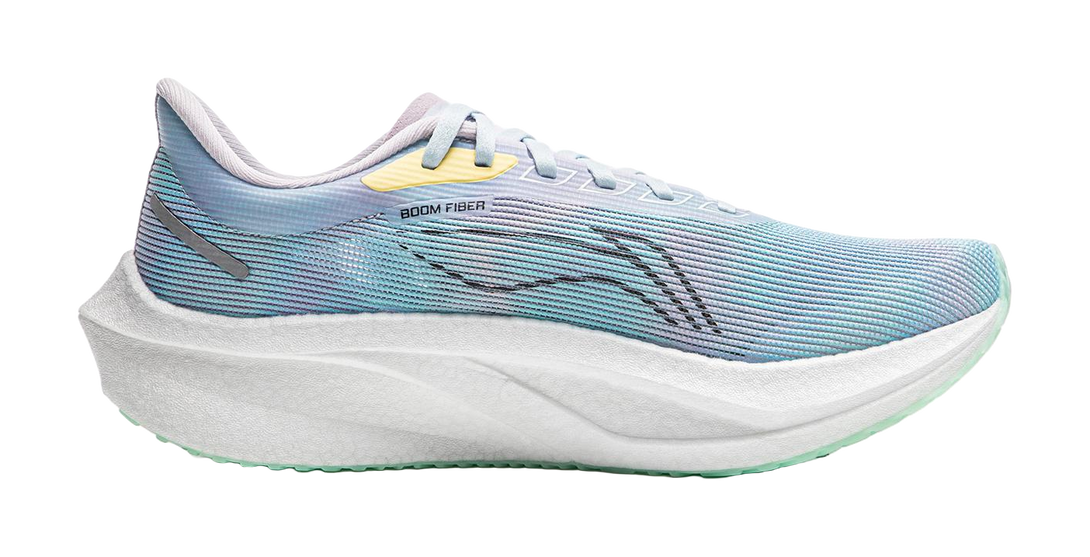 LINING Feidian 4 Challenger Running Shoes Men's Low top Mist Purple/Vero Rose Purple/Fluorescent Ice Cyan 