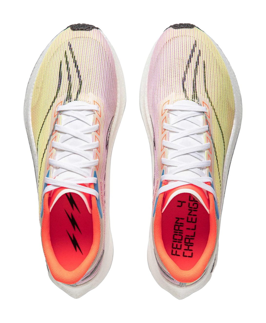 LINING Feidian 4 Challenger Running Shoes Men's Low top Orange 