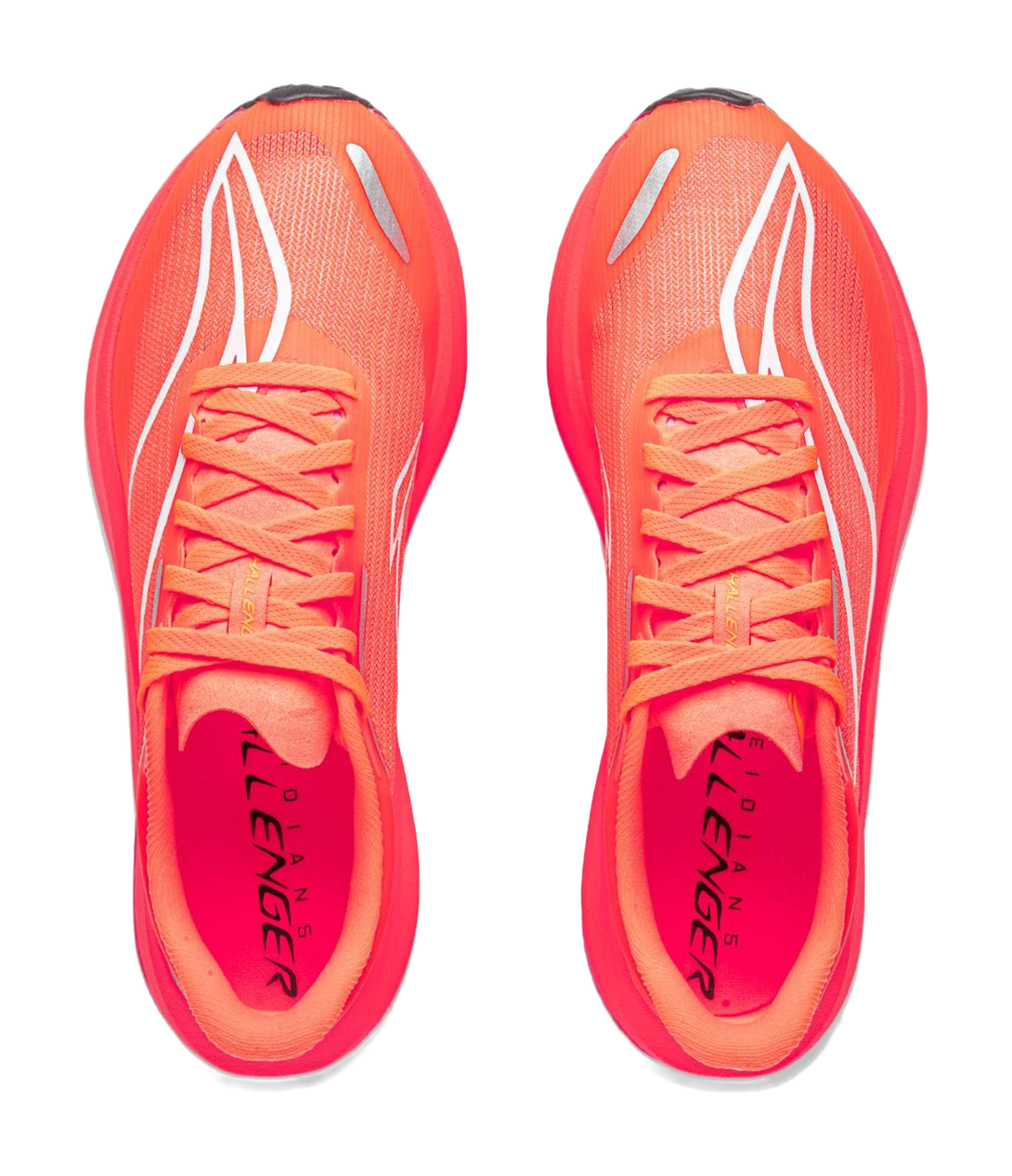 LINING Feidian 5 Challenger Running Shoes Women's Low top Fluorescent Flame Orange 