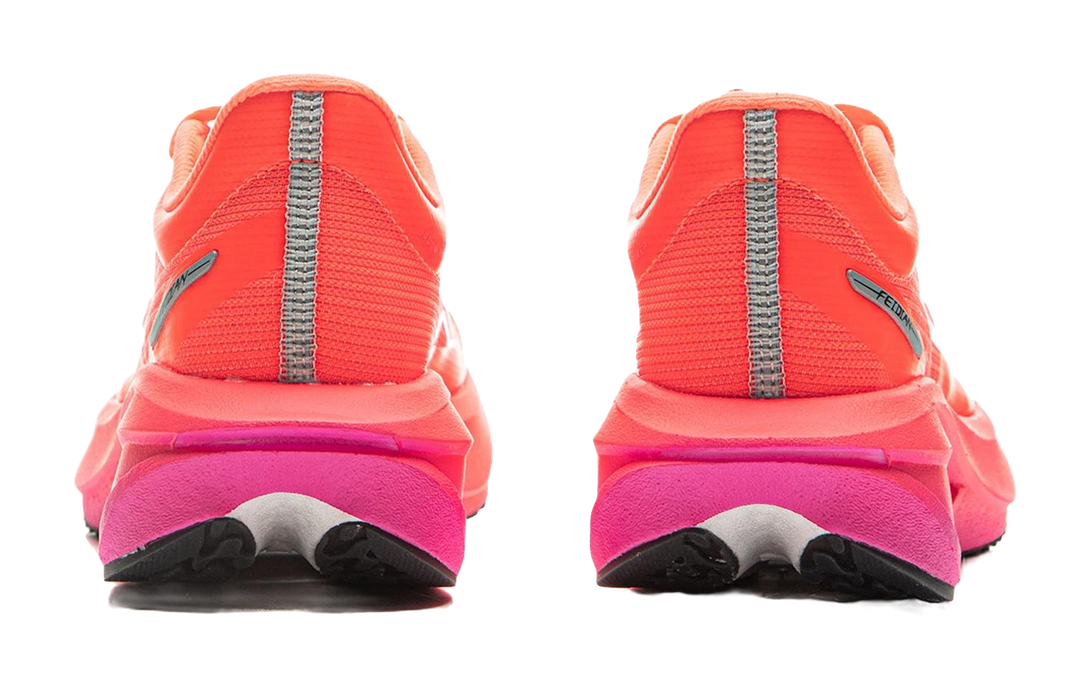 LINING Feidian 5 Challenger Running Shoes Women's Low top Fluorescent Flame Orange 