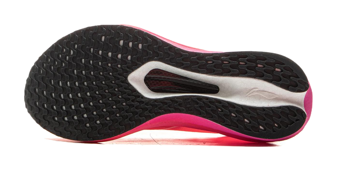 LINING Feidian 5 Challenger Running Shoes Women's Low top Fluorescent Flame Orange 