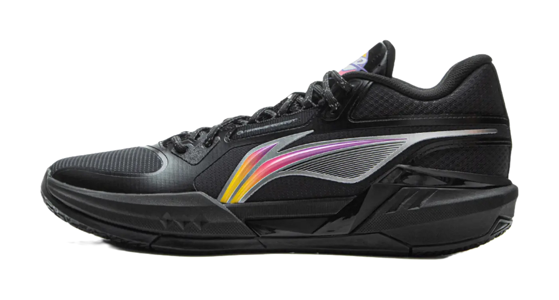 LINING Light Speed 3mid Basketball Shoes Mens Mid top Black Purple 